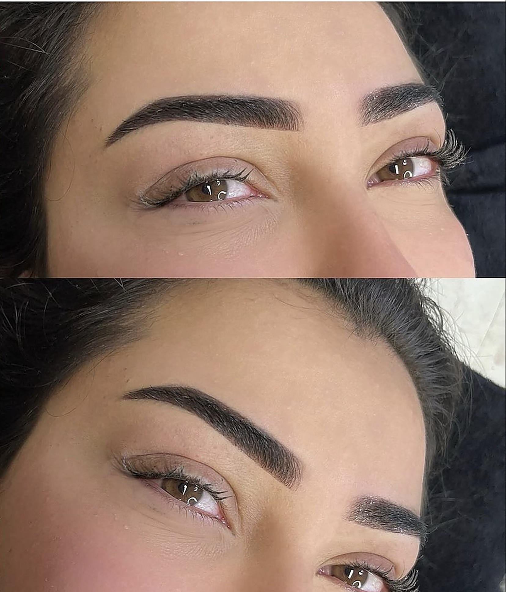 Ombré Powderbrows voor en na